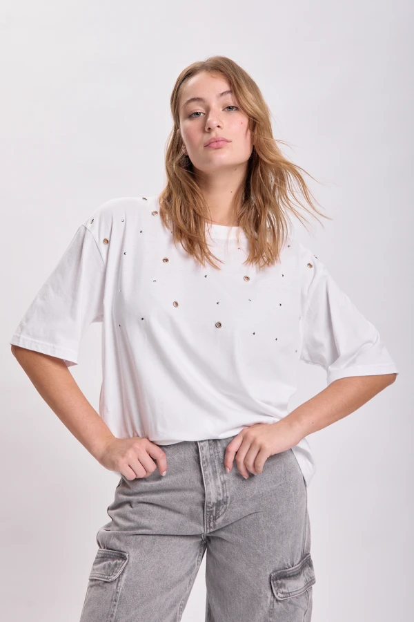 Remera estampa Blanco