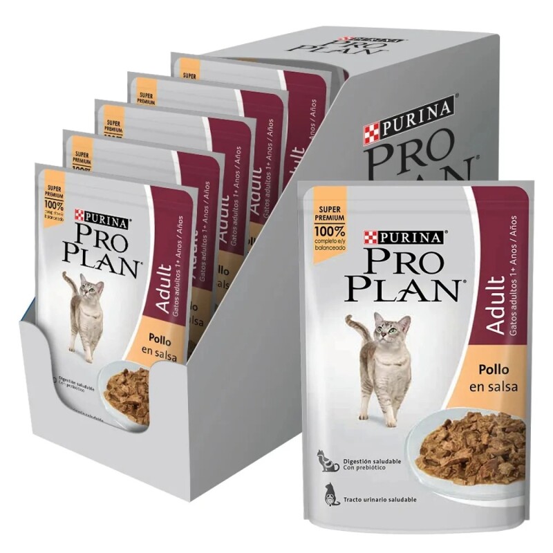 PRO PLAN EN SALSA GATO ADULTO POLLO 85 GRAMOS