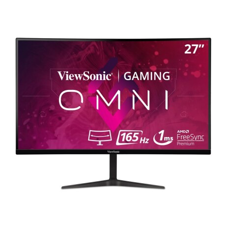 Monitor Gamer Curvo ViewSonic Gaming 27" QHD 165Hz HDMI / DisplayPort VX2718-2KPC-MHD Black
