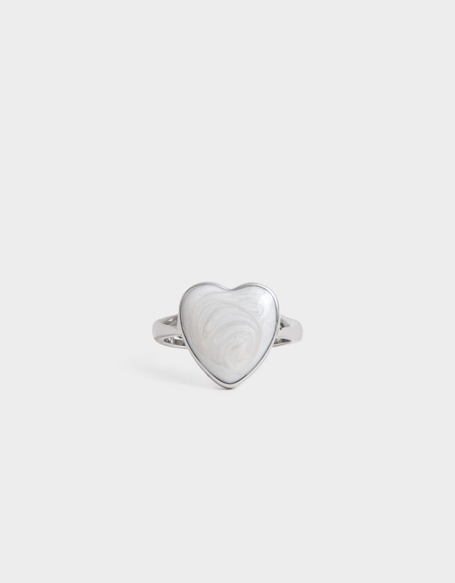 Anillos Medianos y Grandes Con corazón Anillos Medianos Y Grandes Con Corazón - Plateado