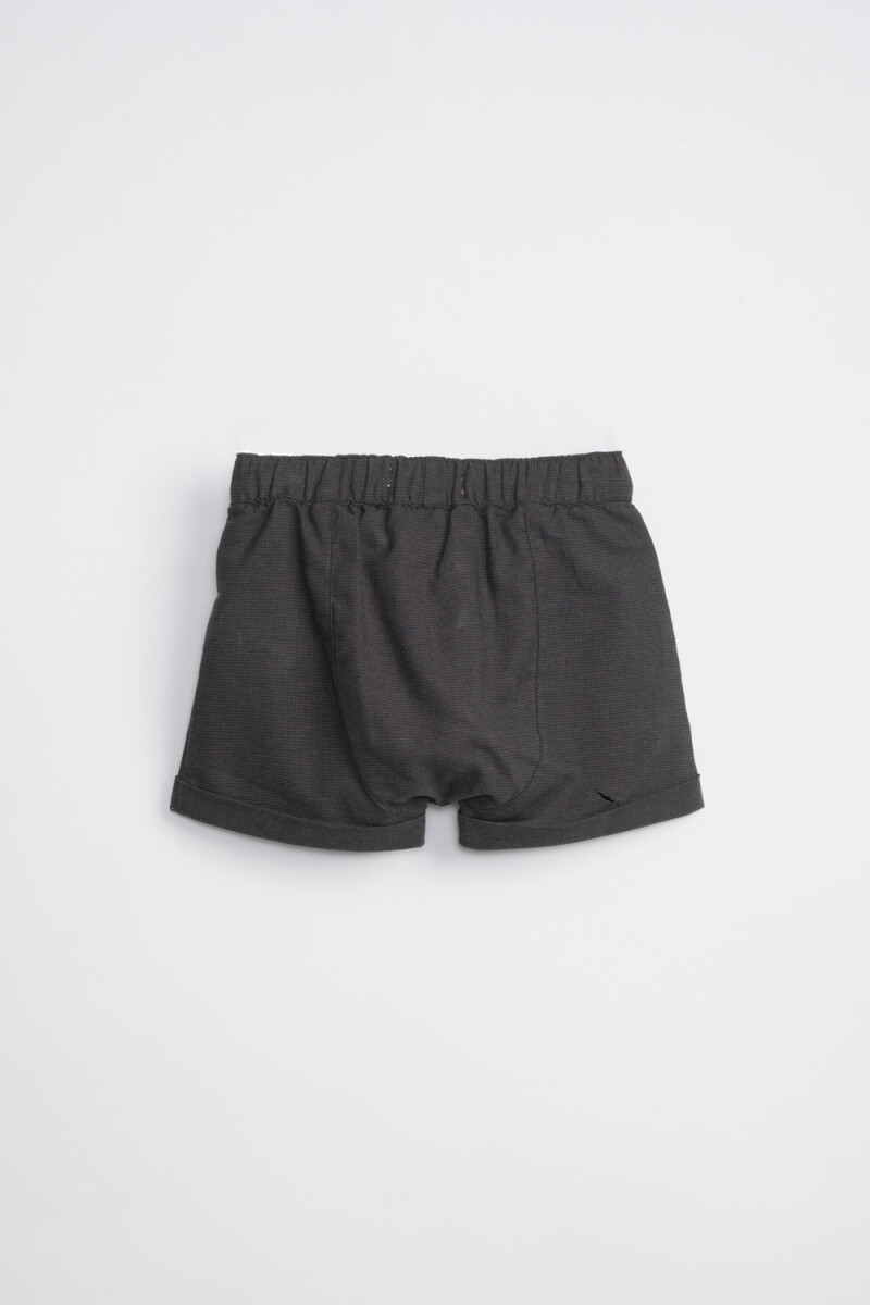 Short con botones Gris