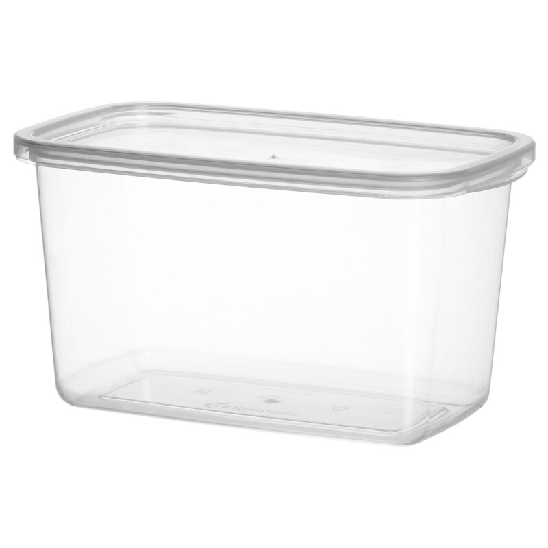 Pote rectangular 3 lts TRANSPARENTE