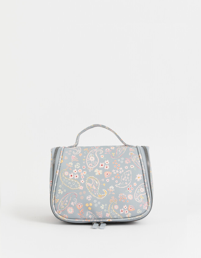 Porta Cosméticos Estampados Necessaires - Azul Celeste
