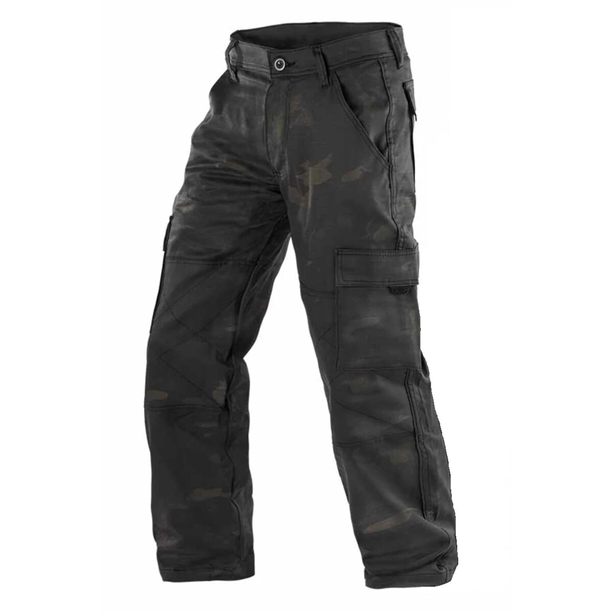 Pantalón táctico en tela antidesgarro con protección UV50+ - Fox Boy - Multiforest Black 