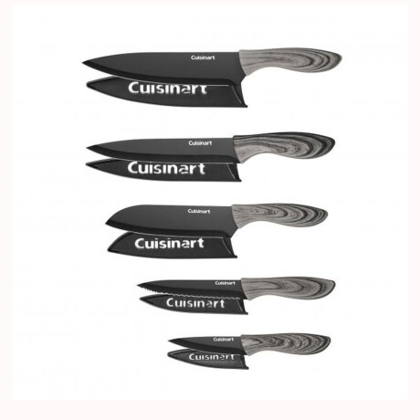 Juego de cuchillos Cusinart C55-10PBW Negro y Gris