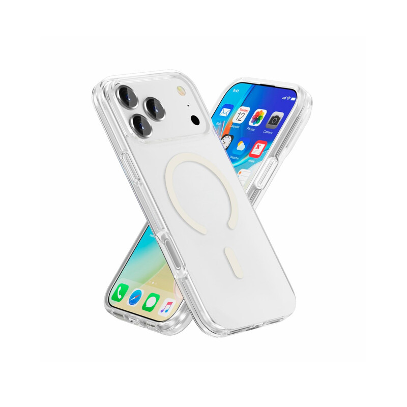 Protector para iPhone 17 Pro Max MagSafe rígido transparente Protector Para Iphone 17 Pro Max Magsafe Rígido Transparente