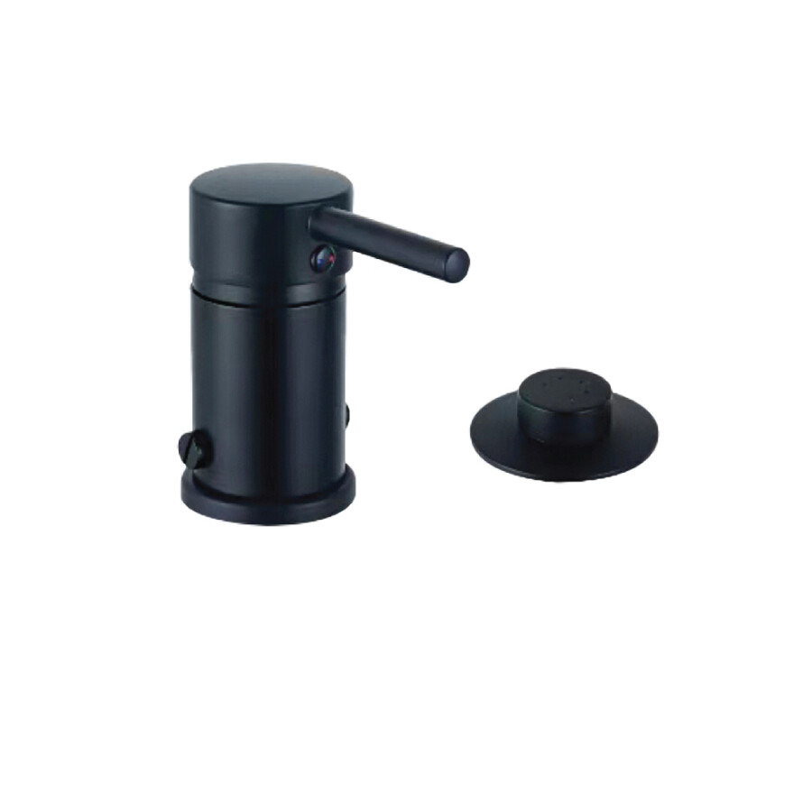 Grifería de Bidet Monocomando Negro Con Transferencia Línea New Birillo Grifería de Bidet Monocomando Negro Con Transferencia Línea New Birillo