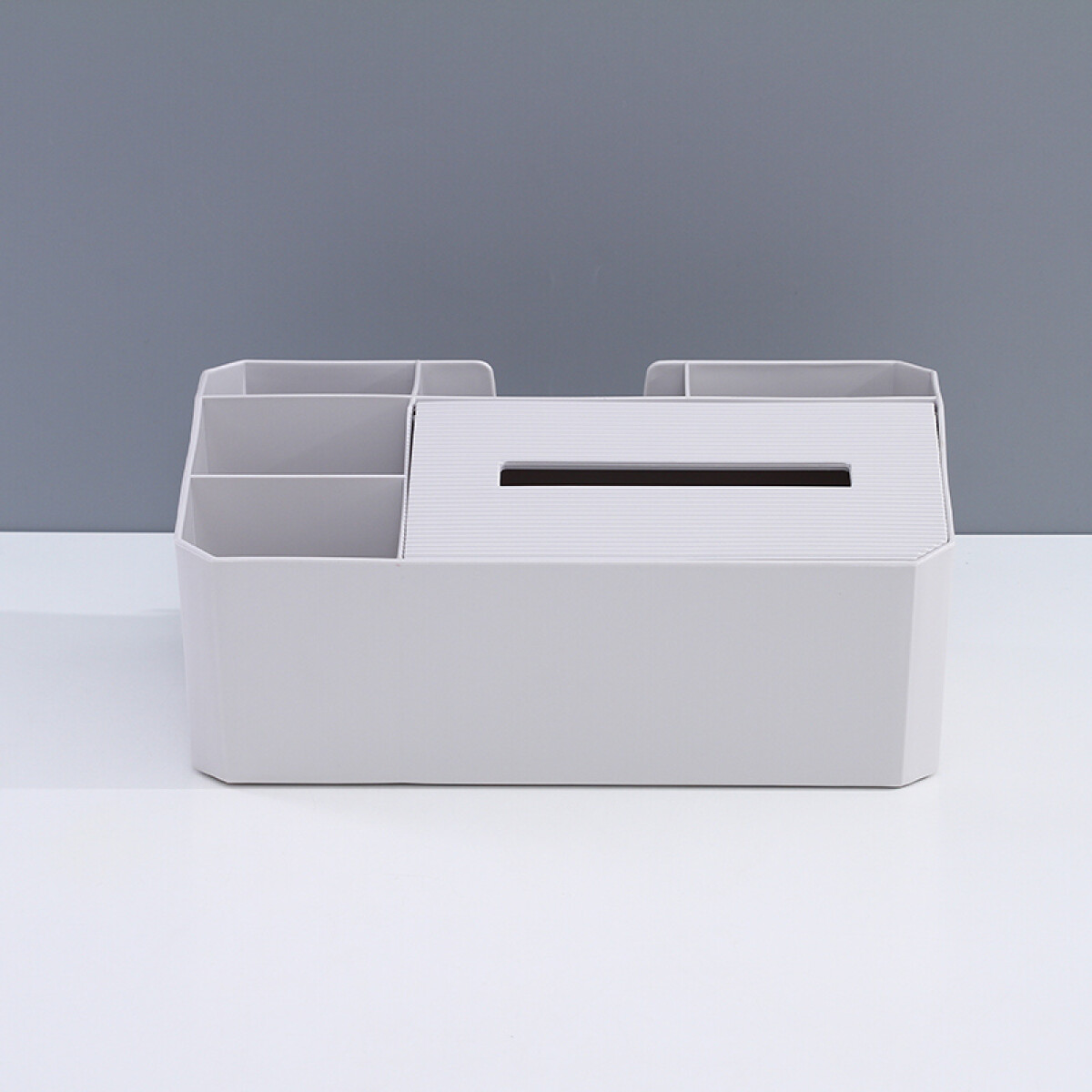 Caja Organizadora Control Remoto Y Papel -gris - Unica 