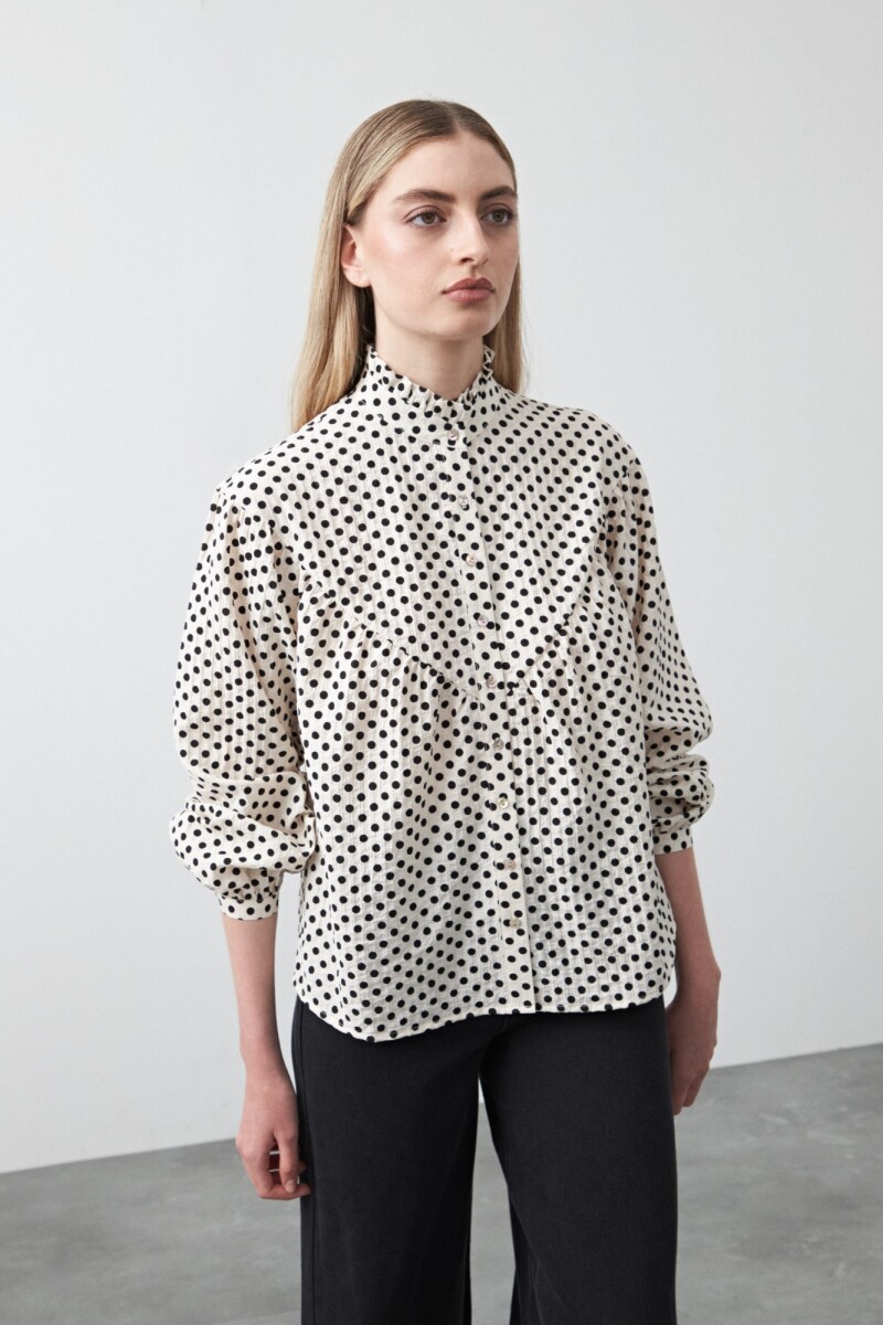 CAMISA RAFAELA - Negro/Blanco 