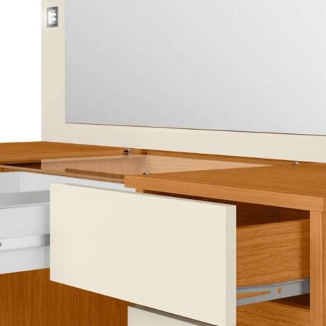 Tocador Espejo Grande Led Studio Marron