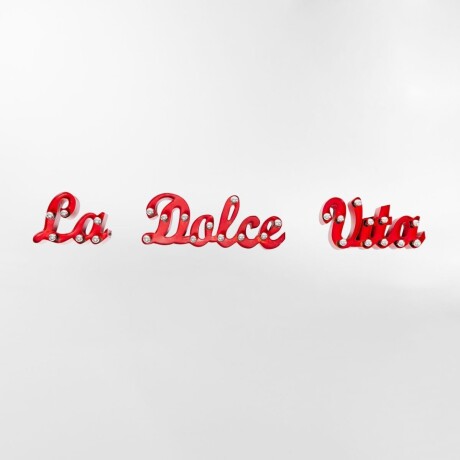 LUMINARIA DE PARED LA DOLCE VITA ROJO - -