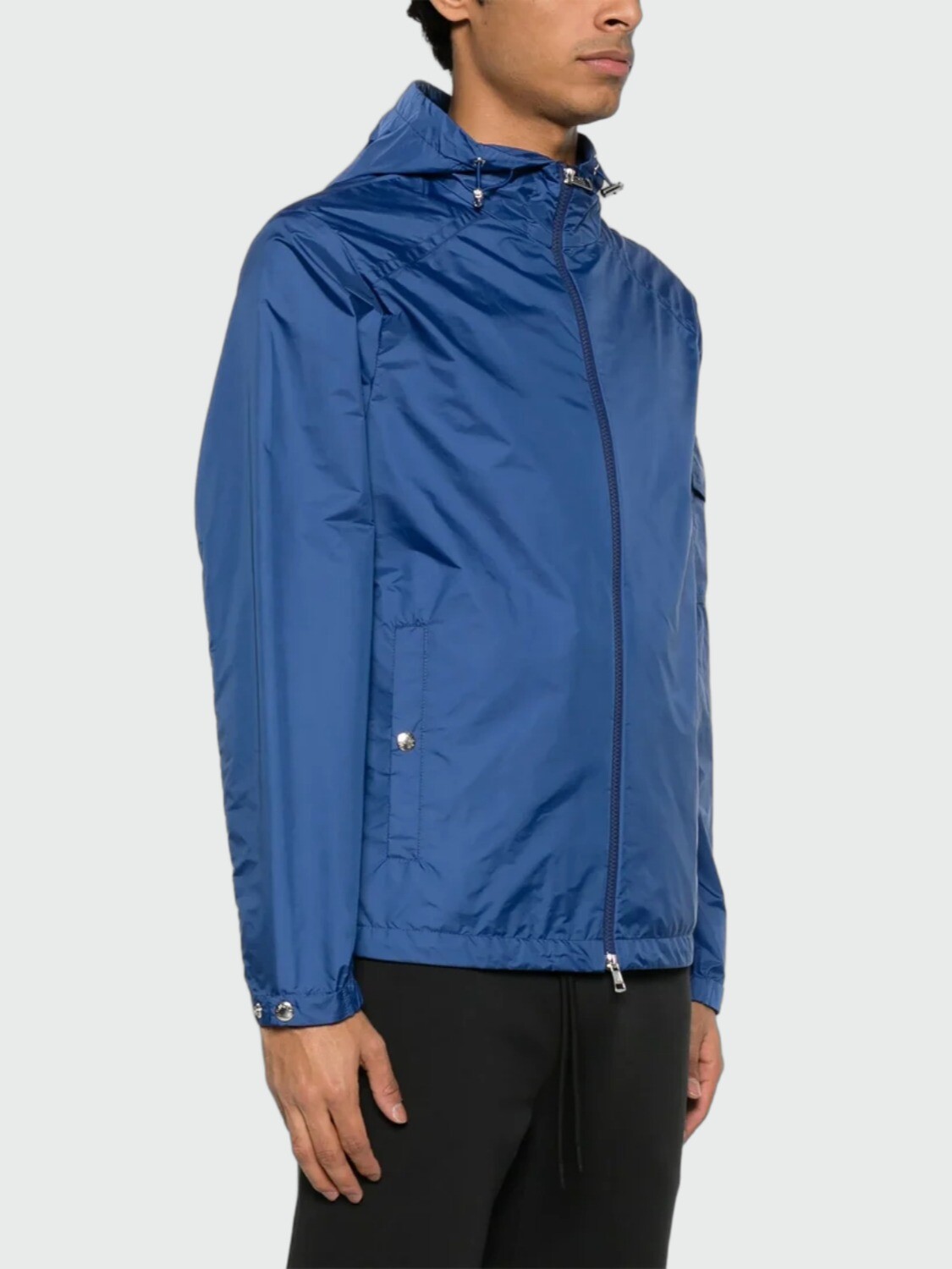 Moncler - Chaqueta Impermeable con capucha Etiache Azul Oscuro