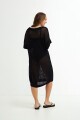 Vestido tejido calado NEGRO