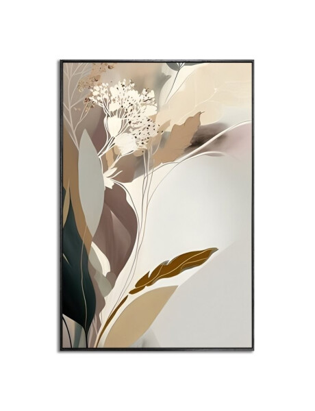 CUADRO CANVAS 60x90cm MARCO FLOR ABSTRACTA CUADRO CANVAS 60x90cm MARCO FLOR ABSTRACTA