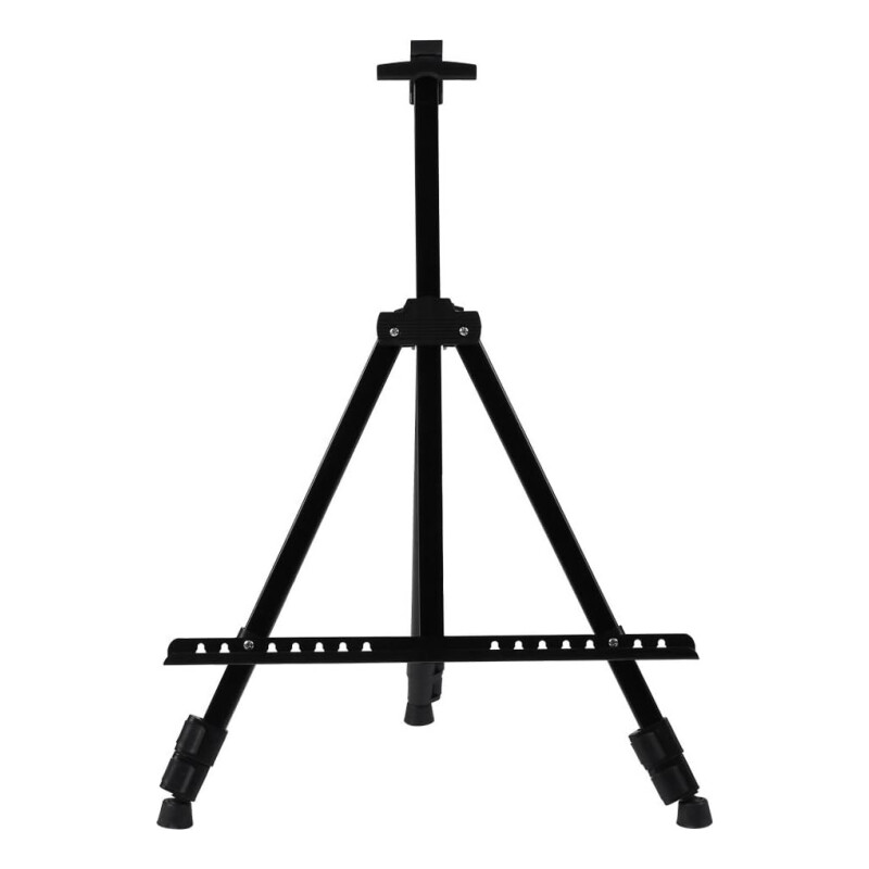 Atril Tripode Caballete De Pie Para Pinturas Cuadro + Funda Negro