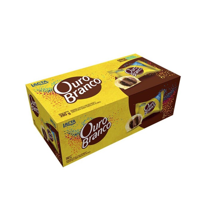 LACTA CHOCOLATE OURO BRANCO BOMBONES CJ única