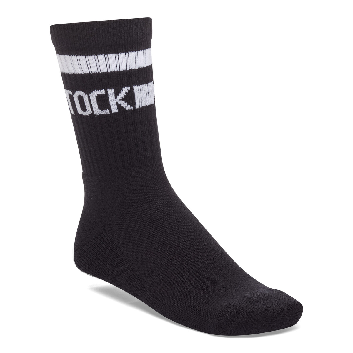 Medias Cotton Crew - Black+white 