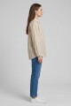 Camisa m/l rayada BEIGE