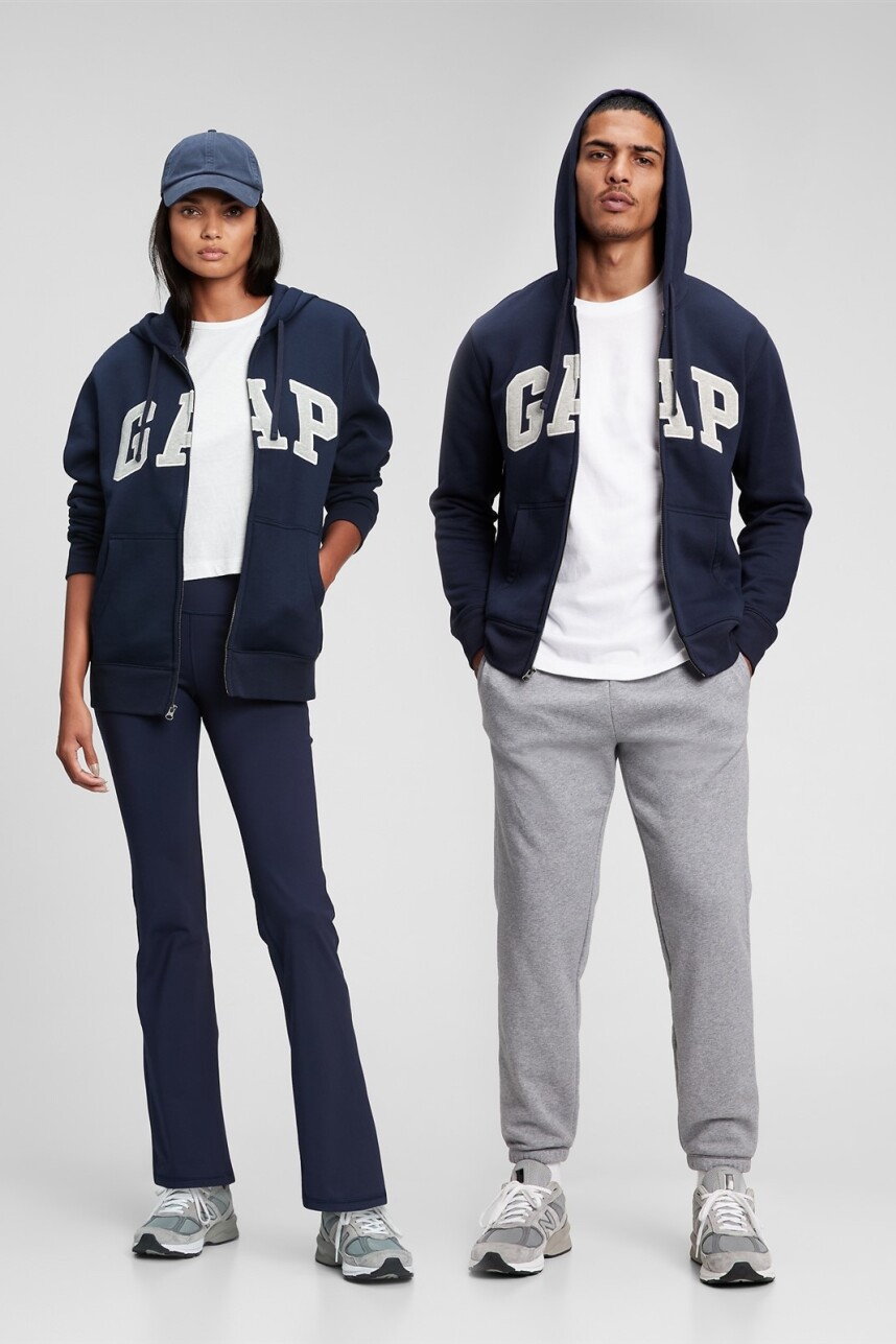 Canguro Con Cierre Logo Gap Hombre Tapestry Navy V2