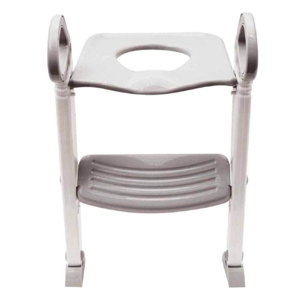 Reductor de inodoro con escalera set entrenamiento BUBA gris