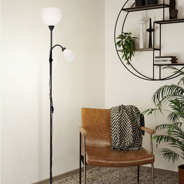 Lámpara de pie con luz auxiliar 1.76m MONTANINI-E EG0156