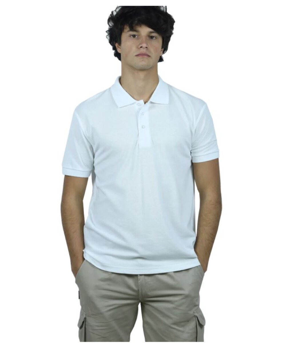 Remera Polo Premium - Blanco 