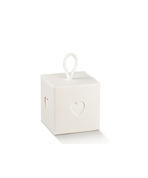 CAJA CORAZON 8x8x8 cm BLANCO