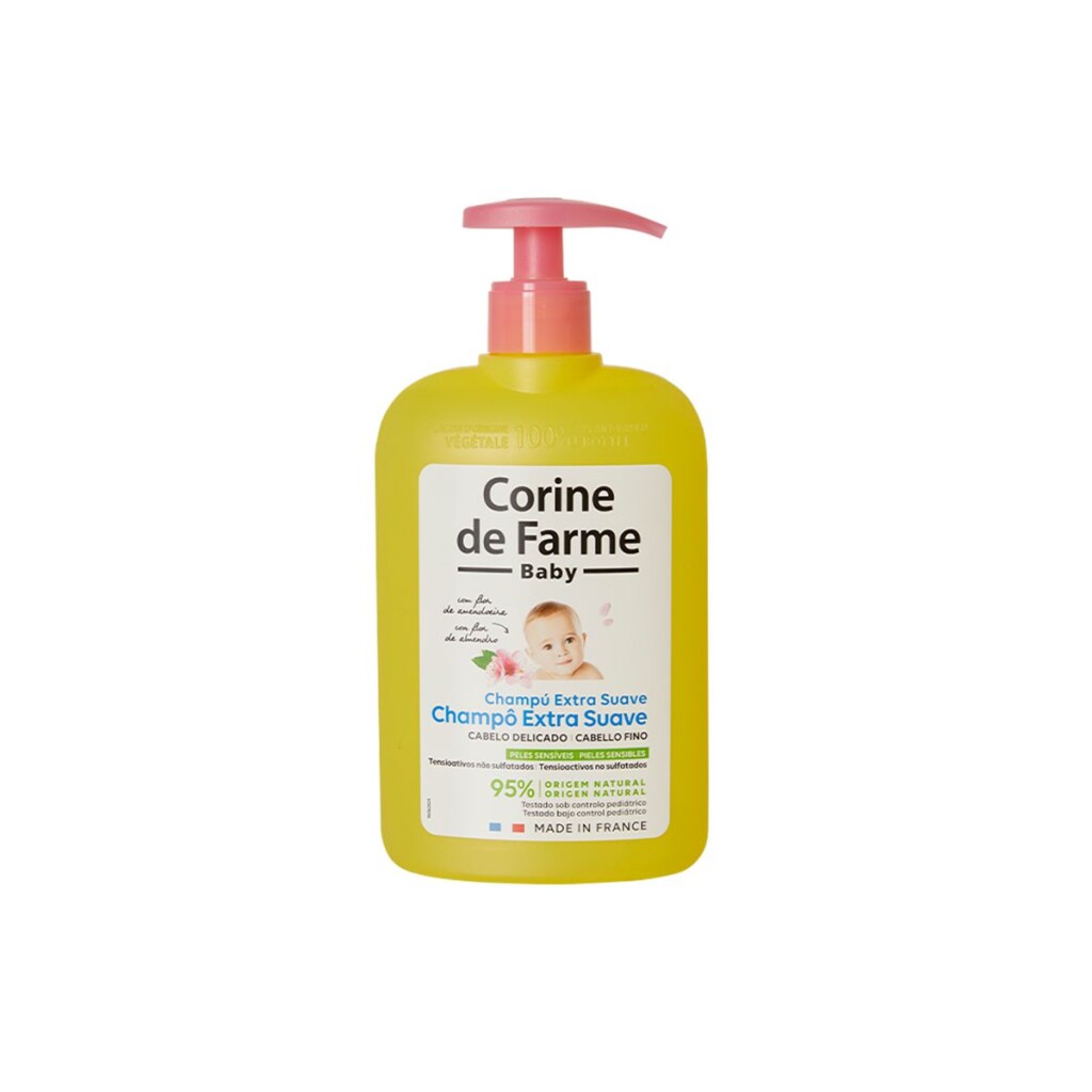 Shampoo Extra Suave Cabello Fino con Flor de Almendro Baby Corine de Farme - 500mL