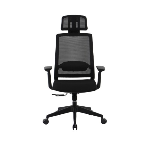 SILLA DE OFICINA MALLA-Y-METAL NEGRO 2788F-1M