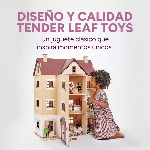 Juguete Casa Salon Fantail Tender Leaf Infantil Madera Niño Juguete Casa Salon Fantail Tender Leaf Infantil Madera Niño