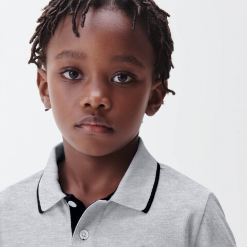CAMISA POLO MM MASC CINZA MESCLA