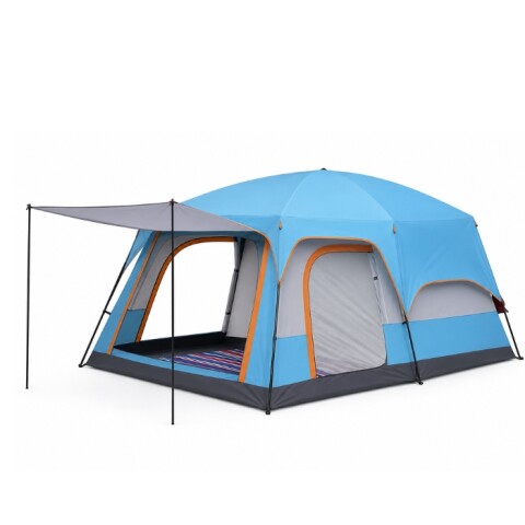 Carpa Estructural Tipo Cabaña 6-8 Personas Celeste