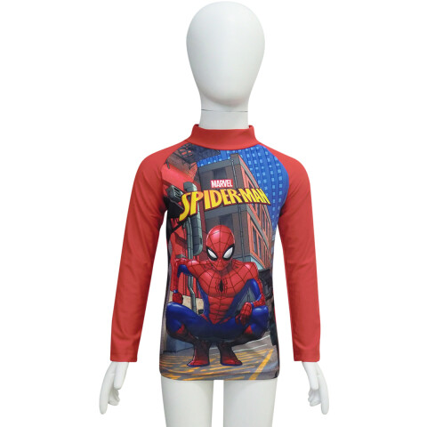Remera UV Malla Infantil Varios Talles Spiderman