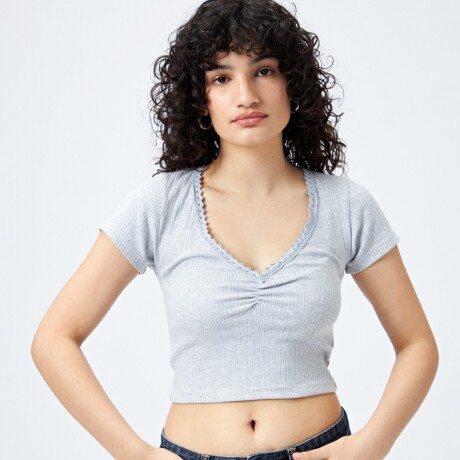 REMERA DANIRA Gris Melange