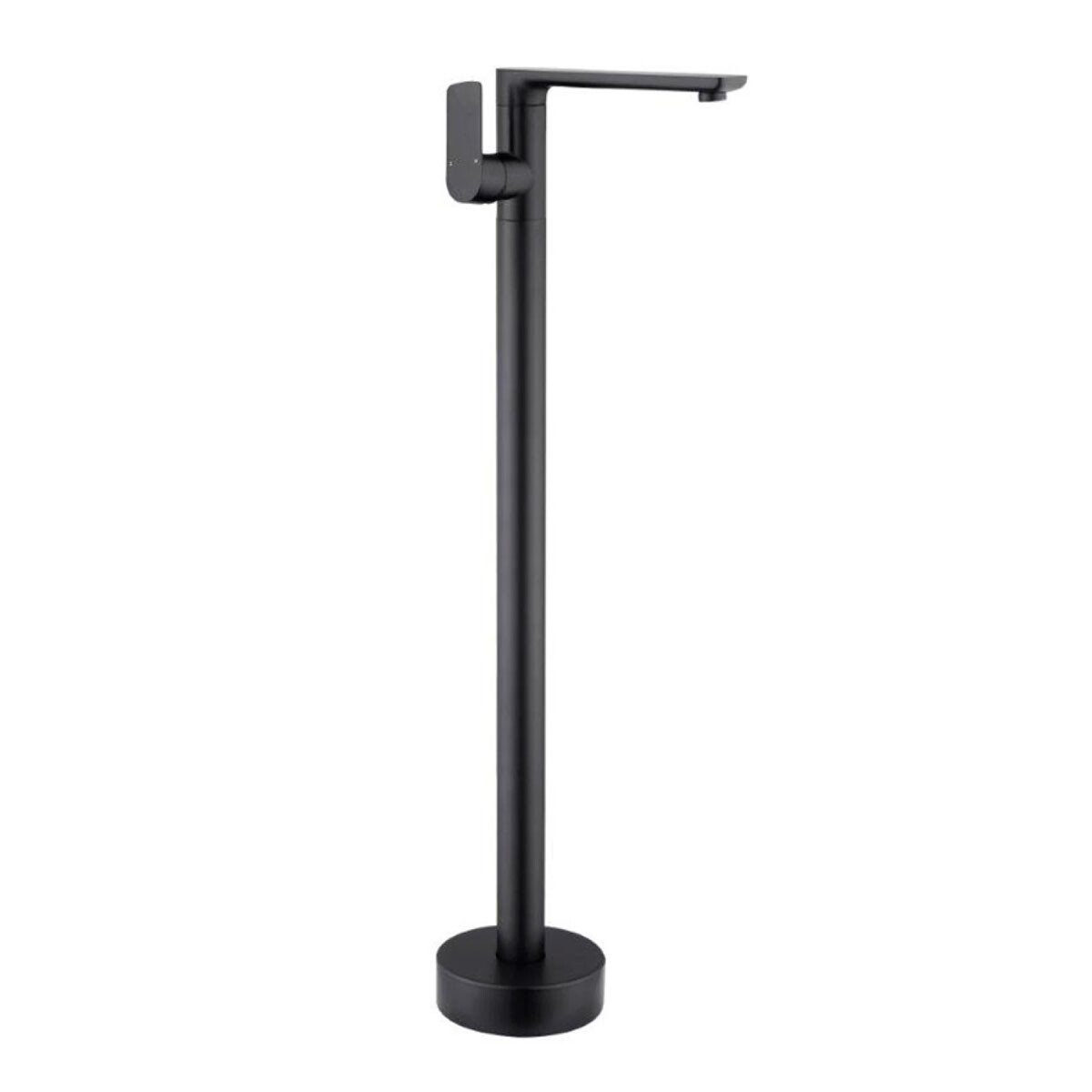 GRIFERIA MONOCOMANDO DE PISO PARA BAÑERA COLOR NEGRO ALTURA 87 CMS. - NEGRO 