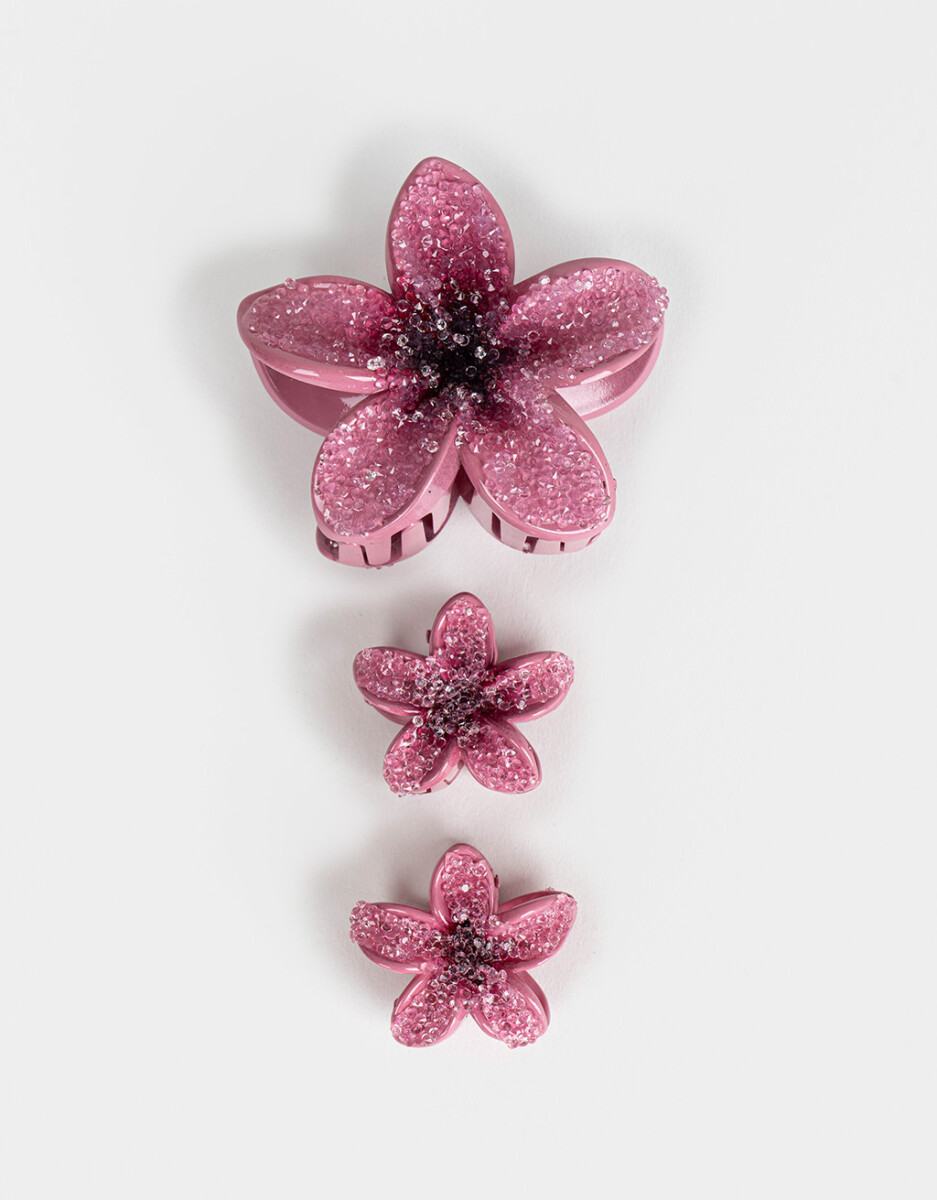 Set De Broches Flor Hawaiana 