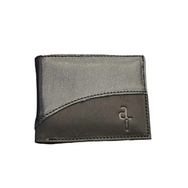 Billetera Caballero De Cuero Con Divisiones 822 Negro