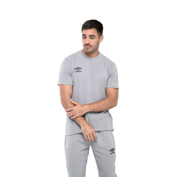 Remera Soccer Umbro BASIK de Hombre - 20105670 Gris-negro