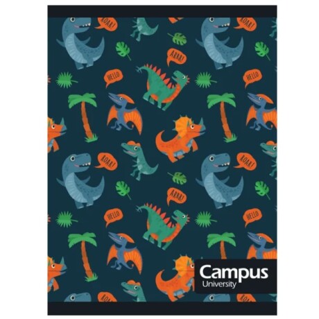 Cuaderno Campus 36 Hojas Rayado Dinos