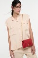 CAMISA SIN MANGAS Crema