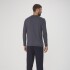 CAMISETA ML MASC PRETO MESCLA