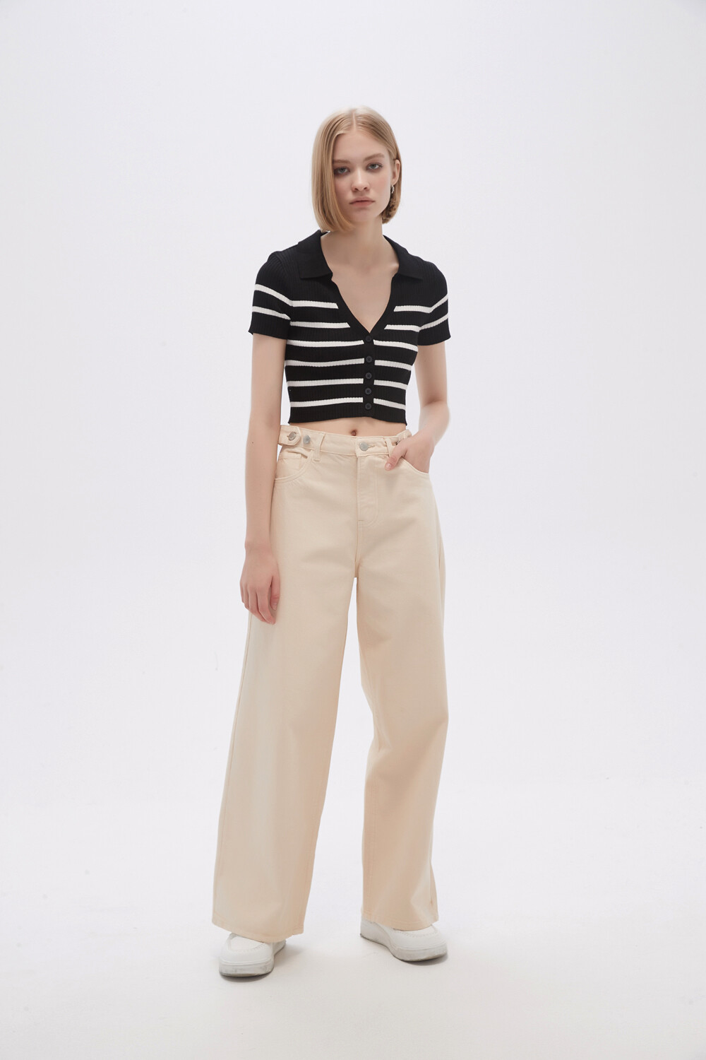 Pantalon Flowa Beige