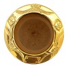 Mate Imperial con base bañado de oro - ALPACA - 48 marrónuniforme