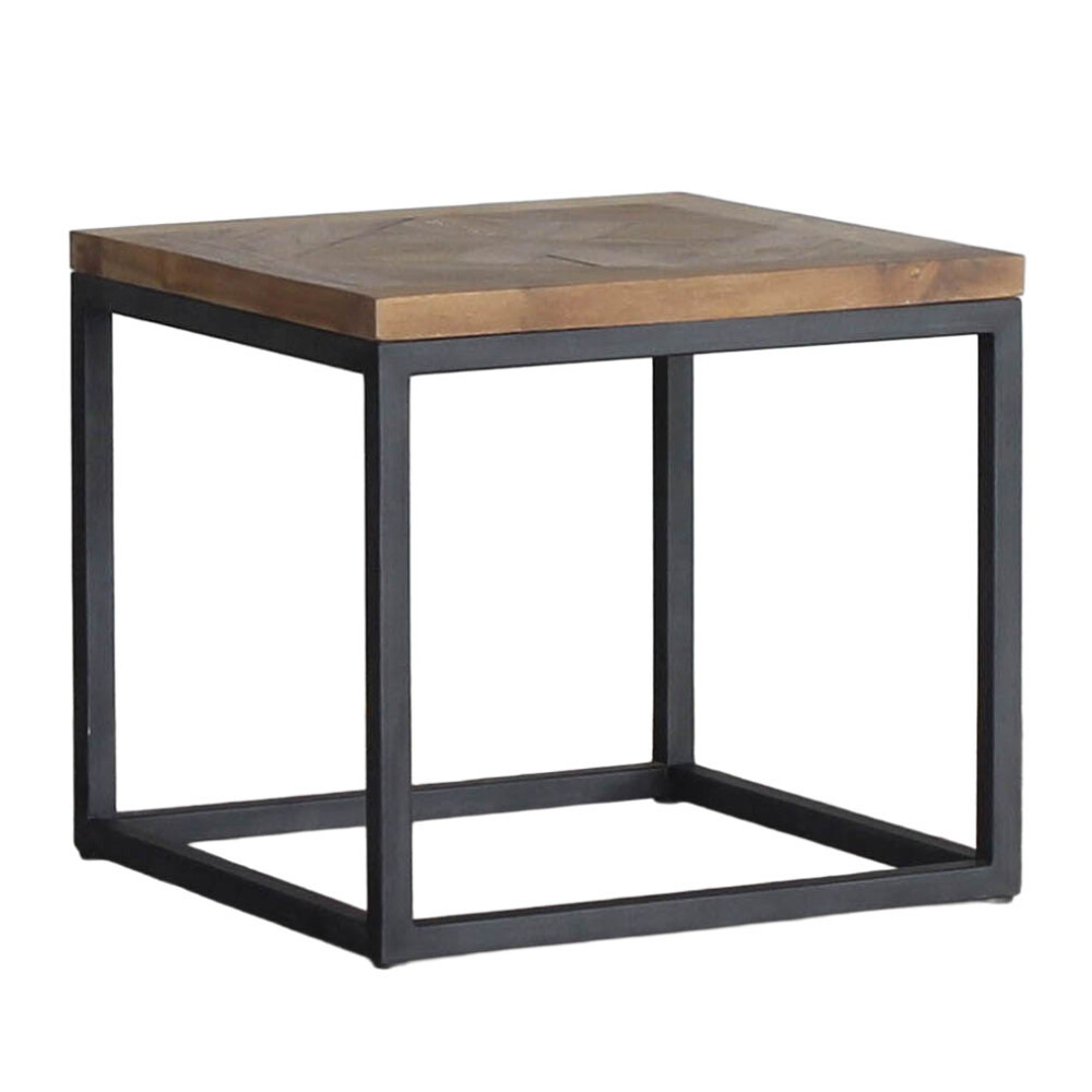 MESA LATERAL/ARRIME MADERA-Y-METAL NATURAL-BEIGE DOMINIQUE NATURAL