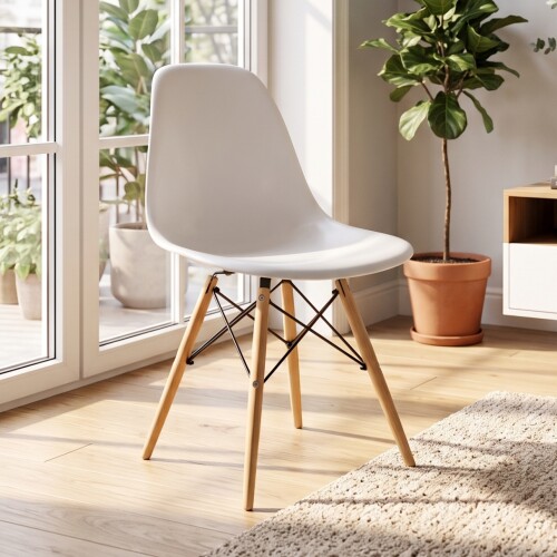 Silla de Comedor - Eames Blanco