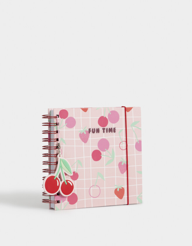 Anotadores Cuadernos y Memos Foodie Cuaderno Tapa Dura Con Charm Cherry - Combinacion Multicolor