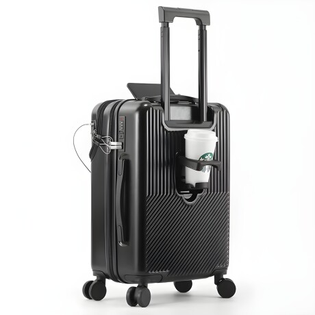 Valija rigida Lumax Sapporo con portavaso Negro