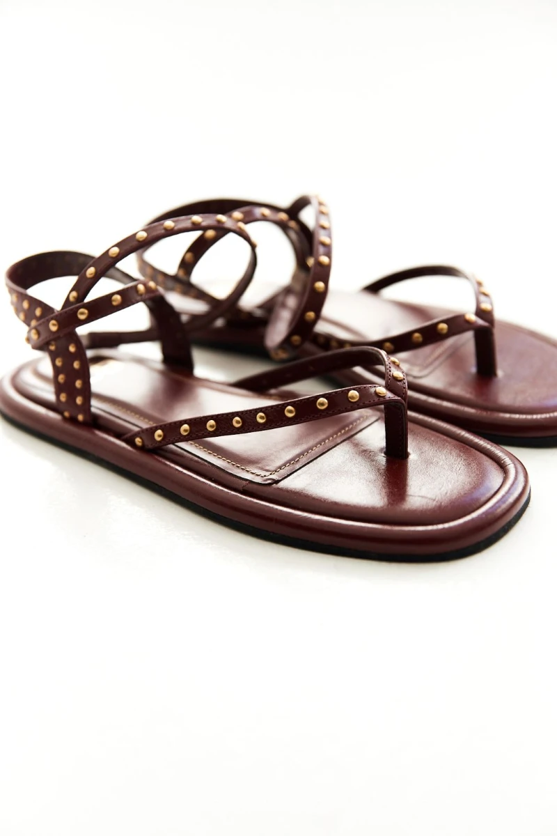 Sandalia Togo bordo 38