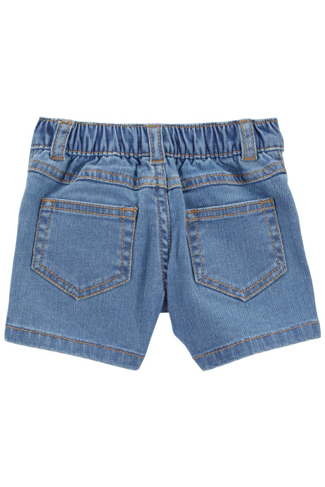 Set tres piezas short jean, camisa y remera de algodón Set tres piezas short jean, camisa y remera de algodón