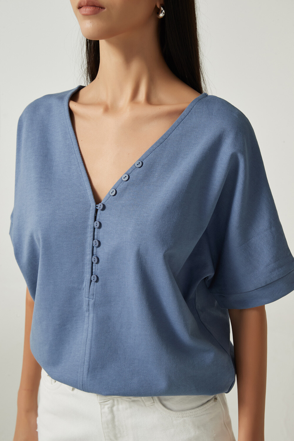 Remera Tazu Azul Piedra